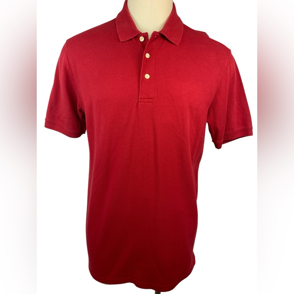 The Foundry Supply Company Classic Red Short Sleeve Polo Shirt Men’s Large Tall
